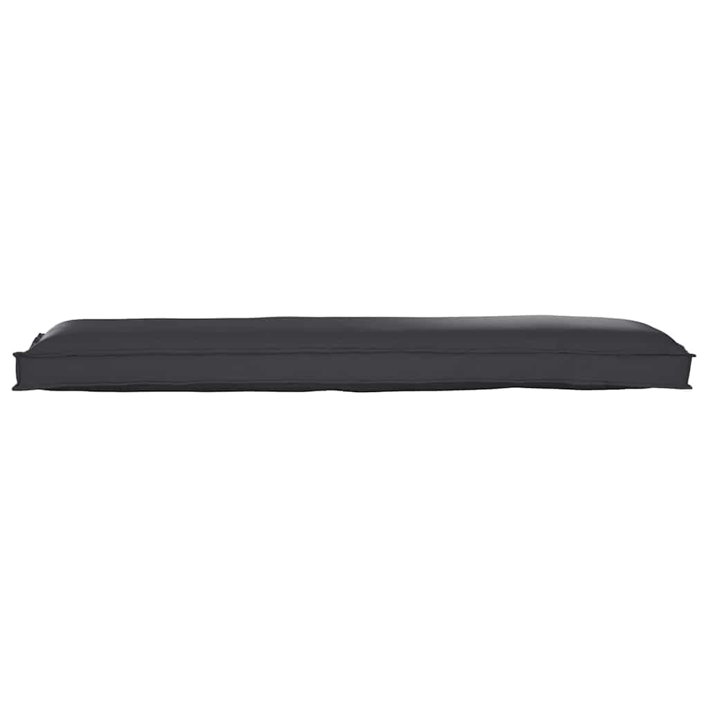 Pallet Cushion Set 2 pcs Black 150 x 40 x 8 cm Fabric